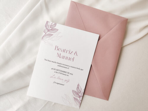 Invitación de boda Soft 15