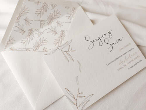 invitación sencilla y bonita