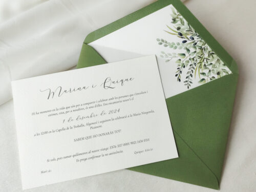 INVITACION CON FORRO FLORAL