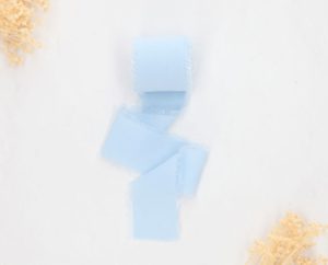 17 Cintas Seda Celeste