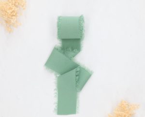 21 Cintas Seda Verde