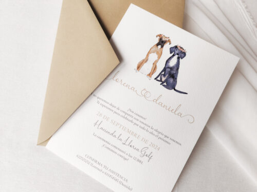 Invitación Pets para personalizar con mascotas