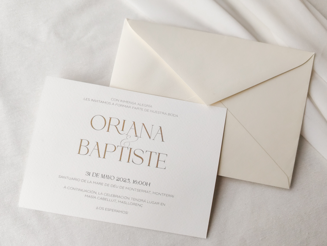 invitacion con ilustracion a mano alzada